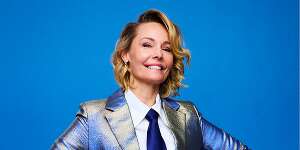 Sweden Melodifestivalen 2024 host Carina Berg Sweden Melodifestivalen 2024 host Carina Berg